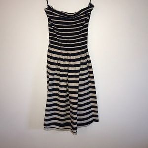Bandeau Striped Dress
